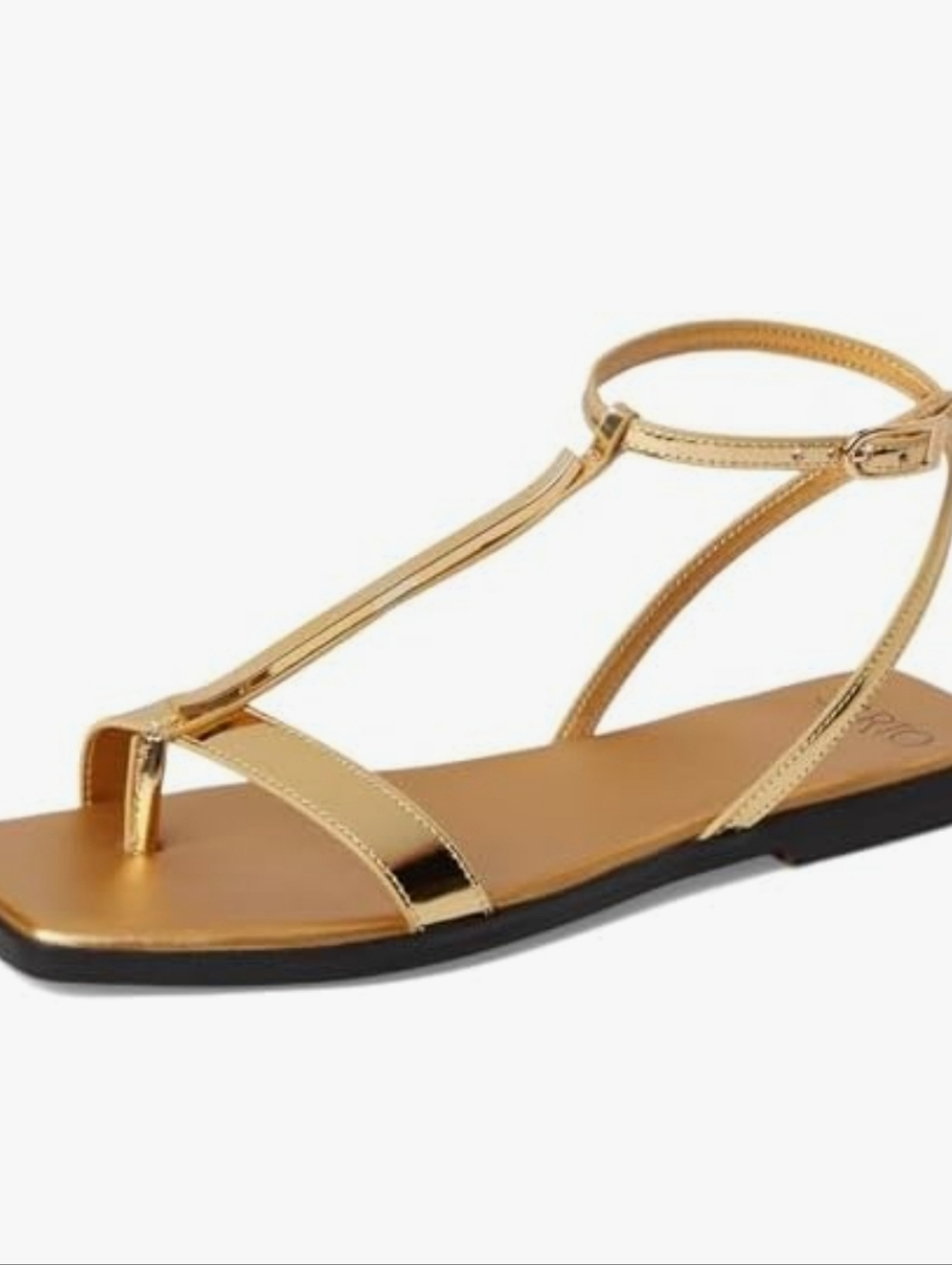 Sarto By Franco Sarto Logan Ankle Strap Sandal- Gold